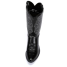 1409 Men's Justin Black London Calf Cowboy Boot